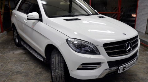 Чип тюнинг Mercedes-Benz ML350 Bluetec 3.0 249hp 2013 года выпуска